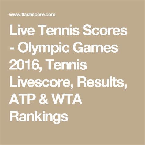 tennis livescore|Tennis ATP & WTA Live Scores .